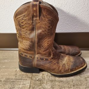 Ariat Honor Brown Leather Western Cowboy Boots